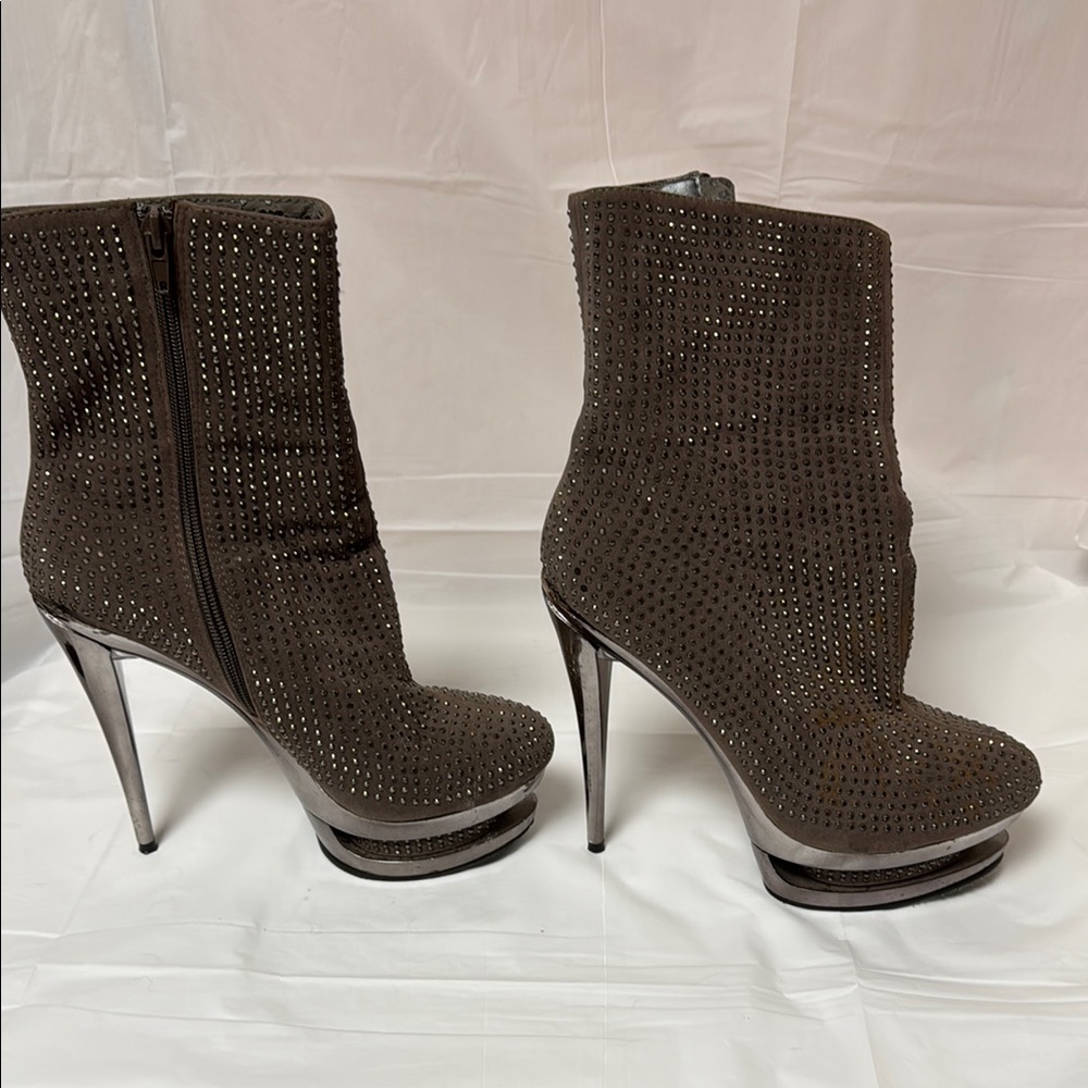 Sparkle Heeled Ankle Boots